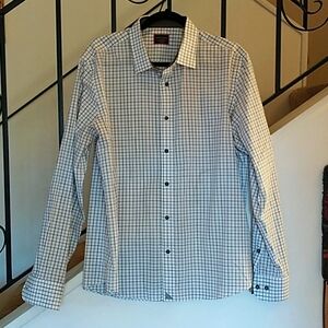 UNTUCKIt Slim Fit Wrinkle Free  Button Up Shirt 100% Cotton Size XL
